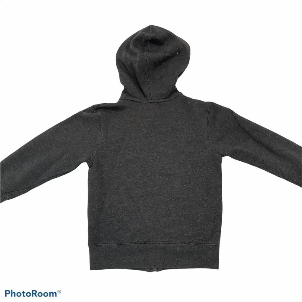 Boys‎ Gap Charcoal Grey Full Zip Logo Hoodie XS